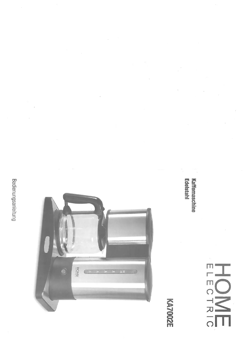 Page 1 de la notice Manuel utilisateur Home Electric KA7002E