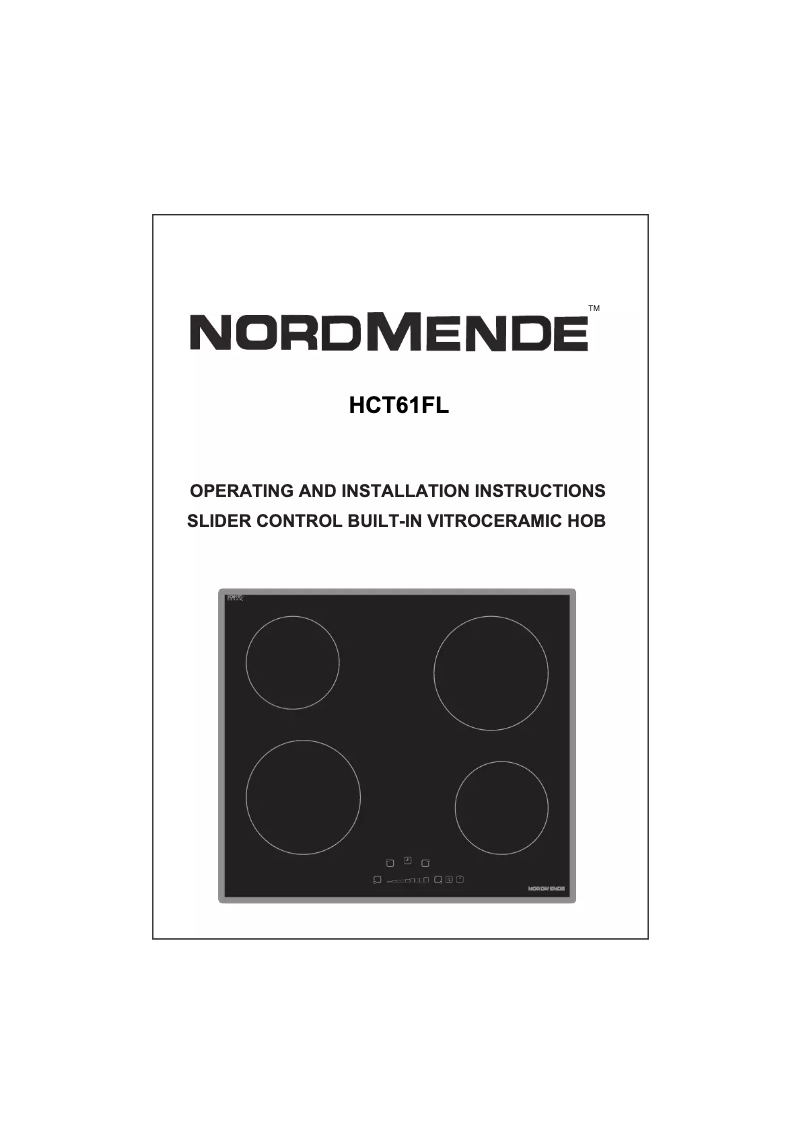 Page n°1 - Manuel utilisateur Nordmende HCT61FL