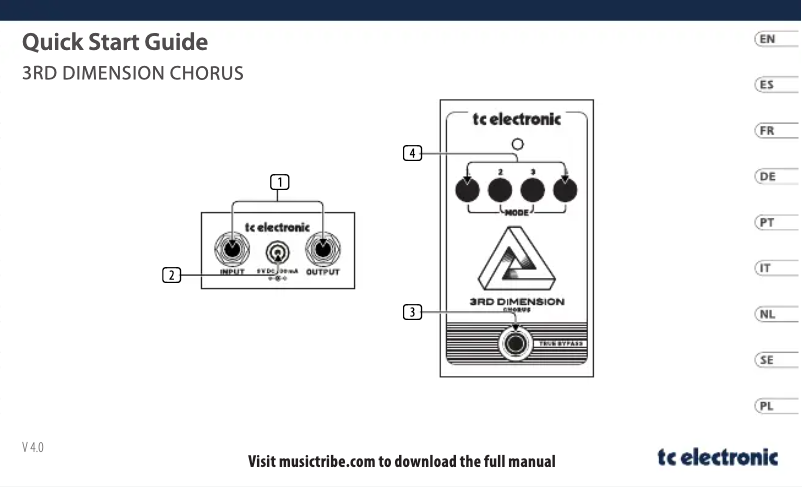 Image de la première page du manuel de l'appareil 3rd Dimension Chorus