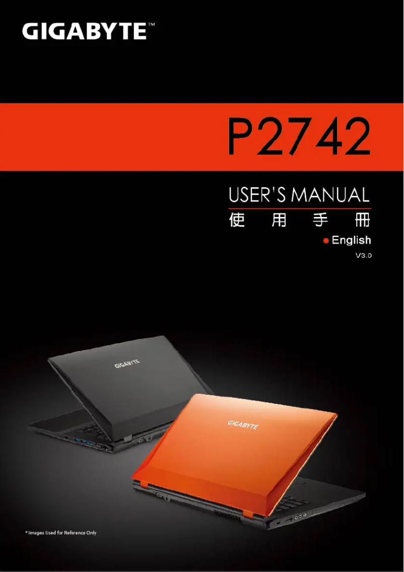 Page n°1 - Manuel utilisateur Gigabyte P2742G