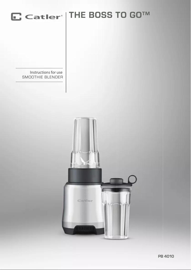 Page 1 de la notice Manuel utilisateur Catler PB 4010