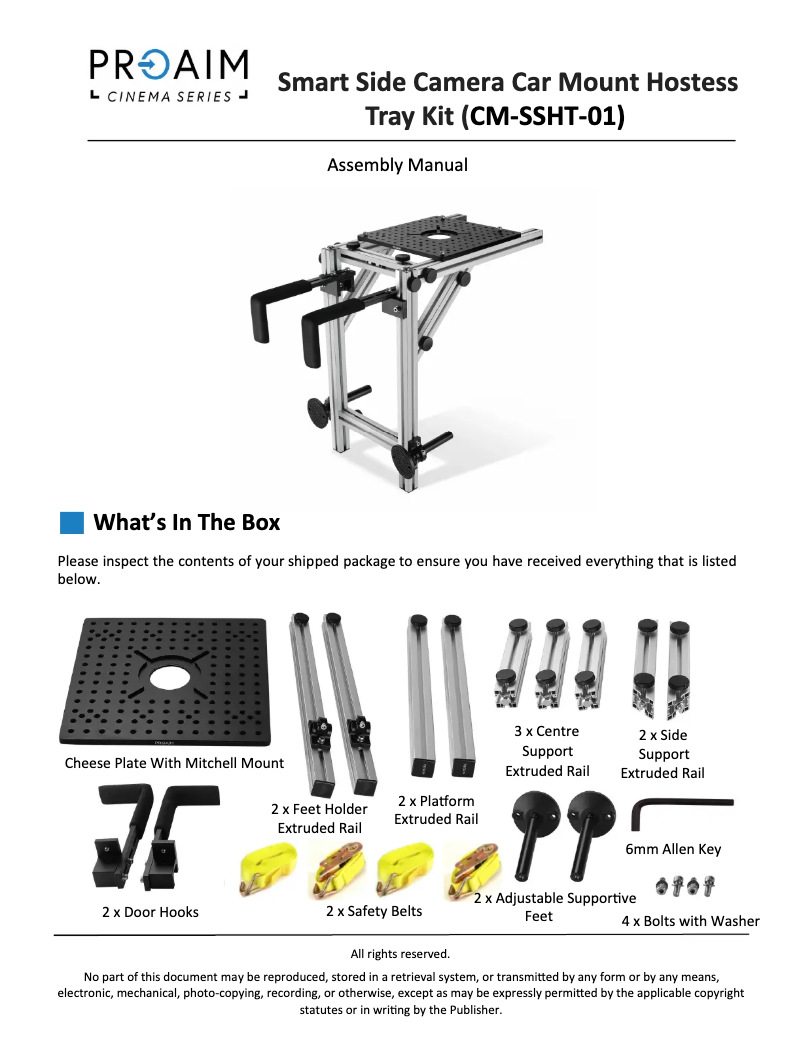 Página 1 del manual Manual de usuario Proaim CM-SSHT-01