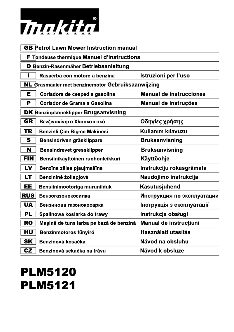 Page 1 de la notice Manuel utilisateur Makita PLM5120