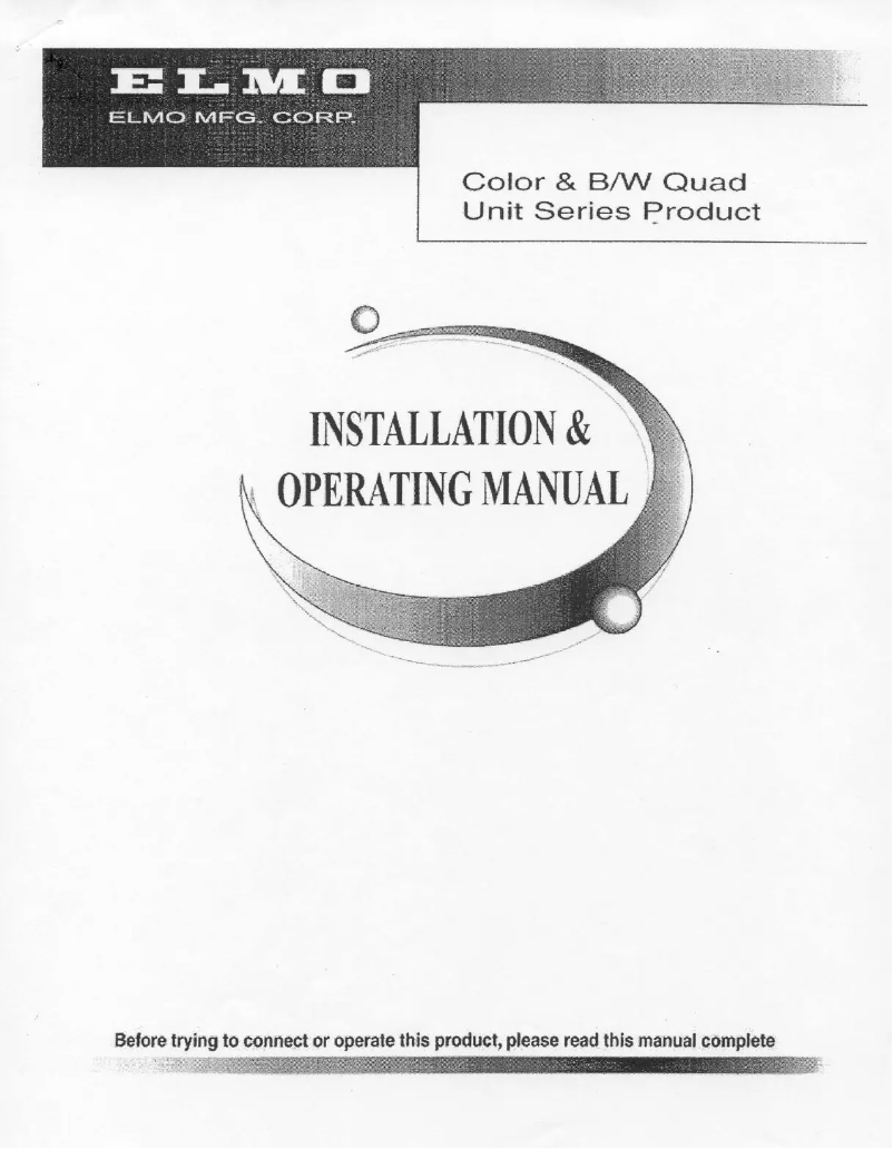 Página 1 del manual Manual de usuario Elmo Chroma Quad4