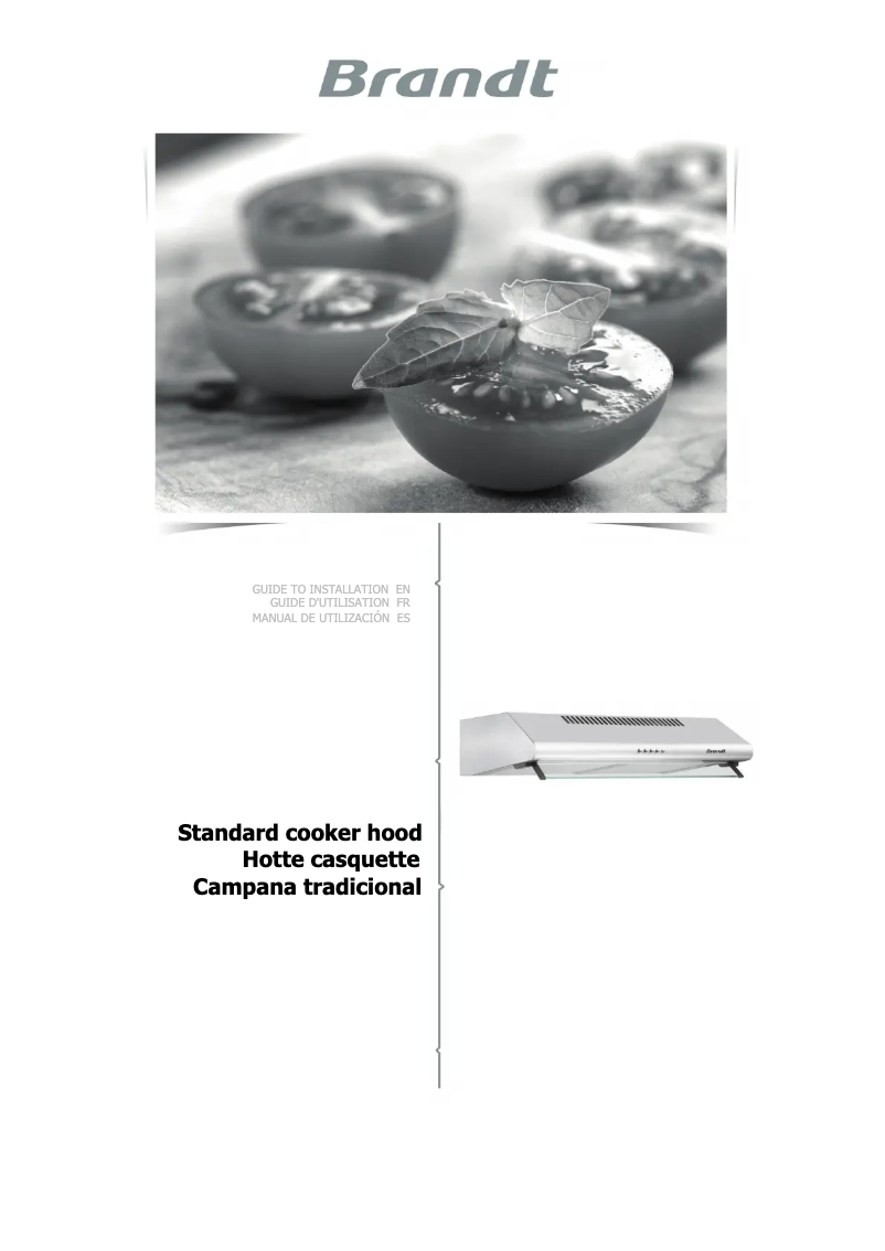 Page 1 de la notice Manuel utilisateur Brandt BHC9602X