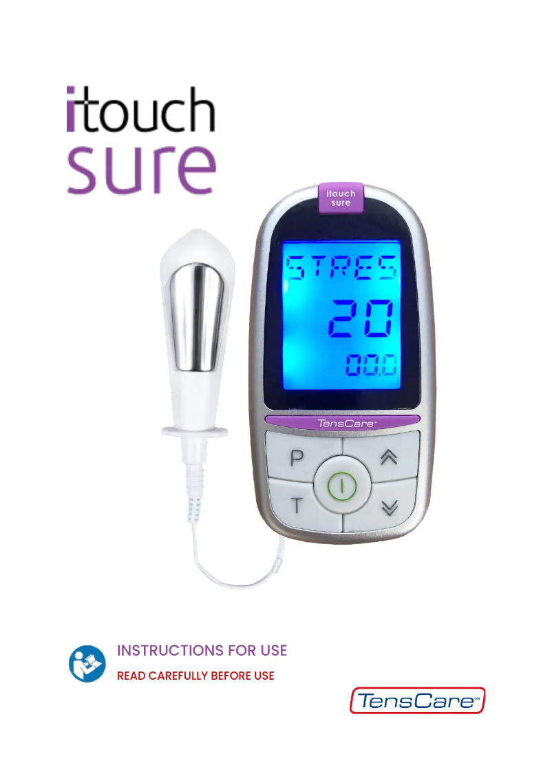 Page n°1 - Manuel utilisateur TensCare iTouch Sure