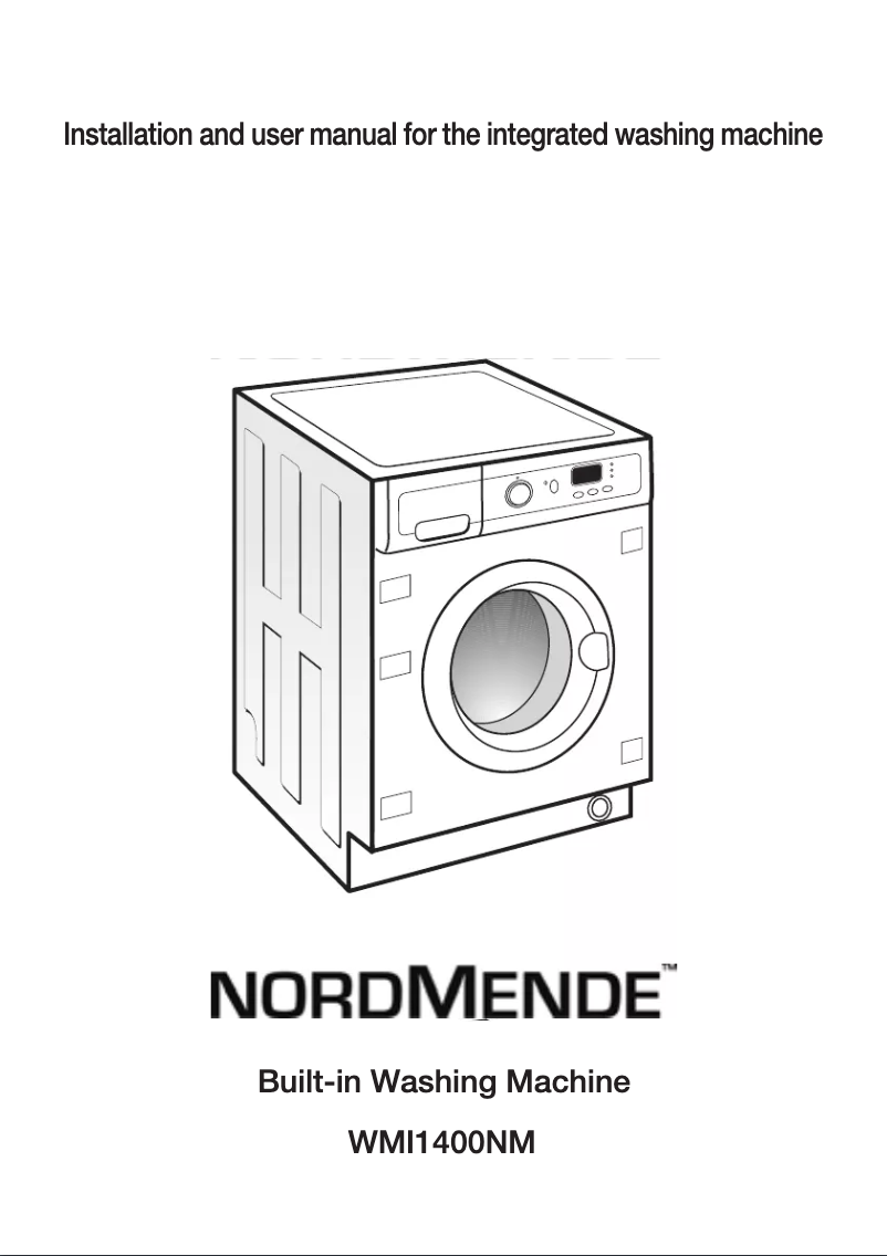 Page 1 de la notice Manuel utilisateur Nordmende WMI1400NM