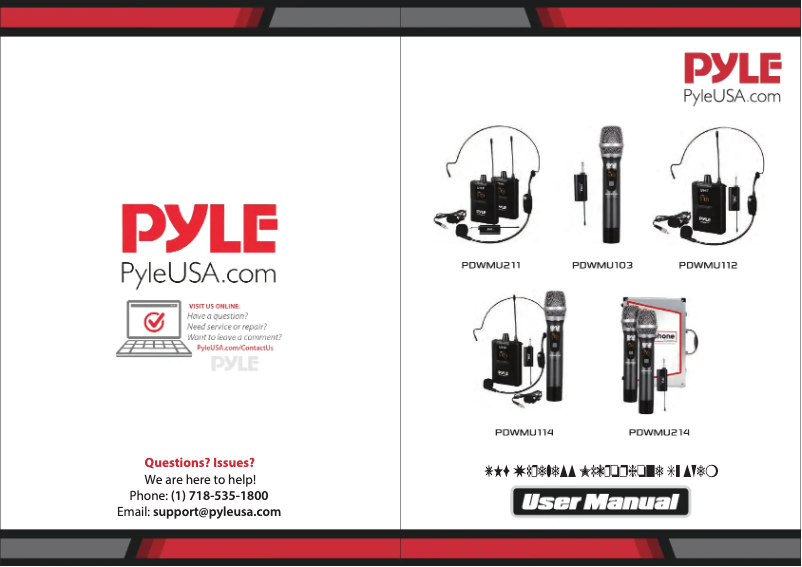 Page n°1 - Manuel utilisateur Pyle PDWMU114