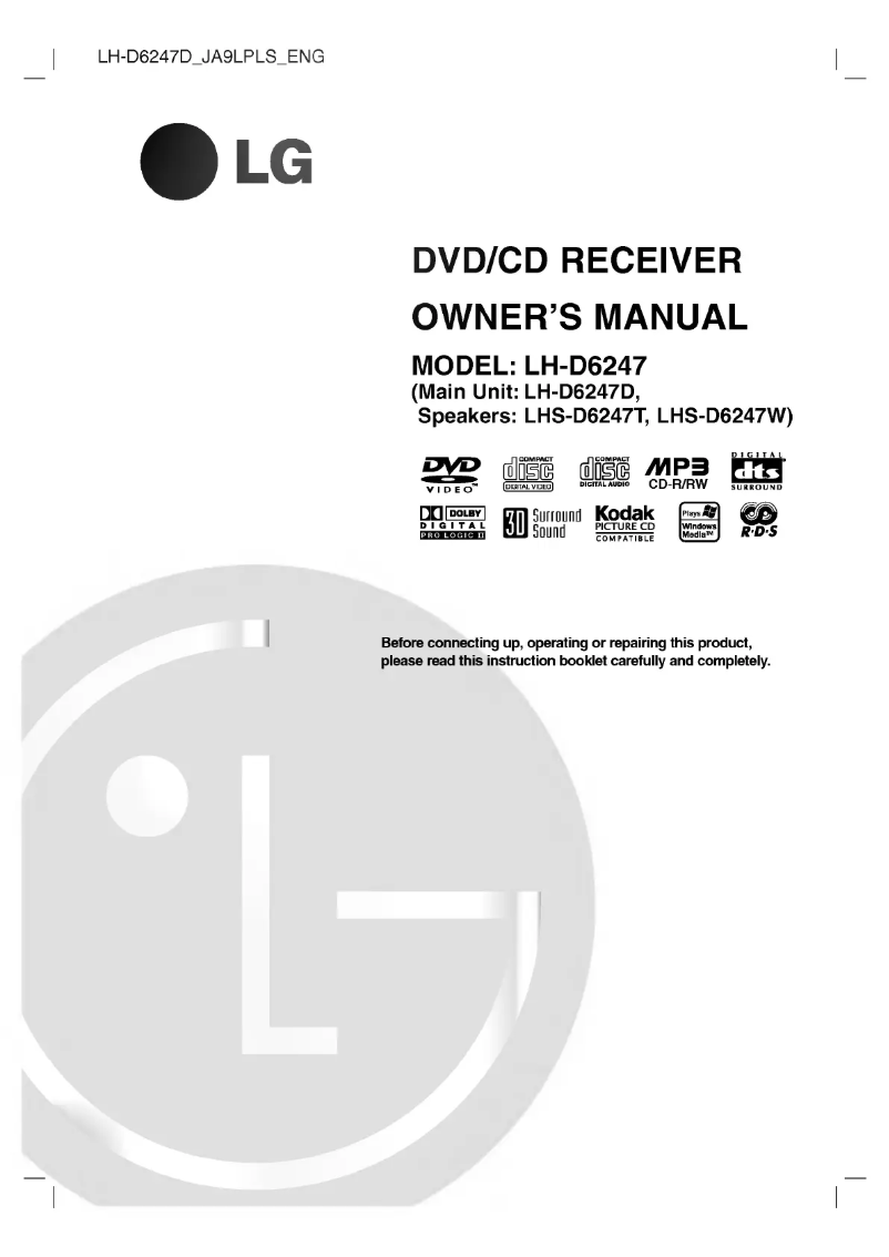 Página 1 del manual Manual de usuario LG LH-D6247D