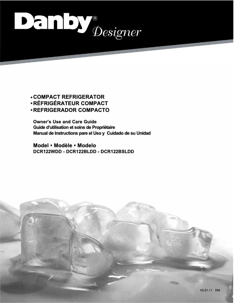 Page n°1 - Manuel utilisateur Danby Designer DCR122BLDD