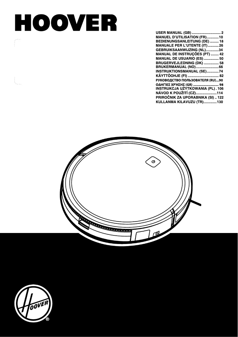 Page 1 de la notice Manuel utilisateur Hoover H-GO 300 HYDRO HGO320H 011