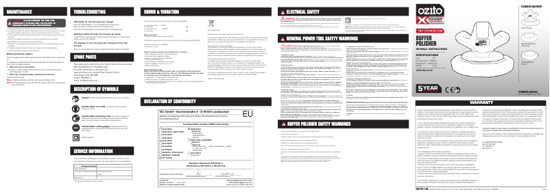 Image de la première page du manuel de l'appareil PXBPS-254U