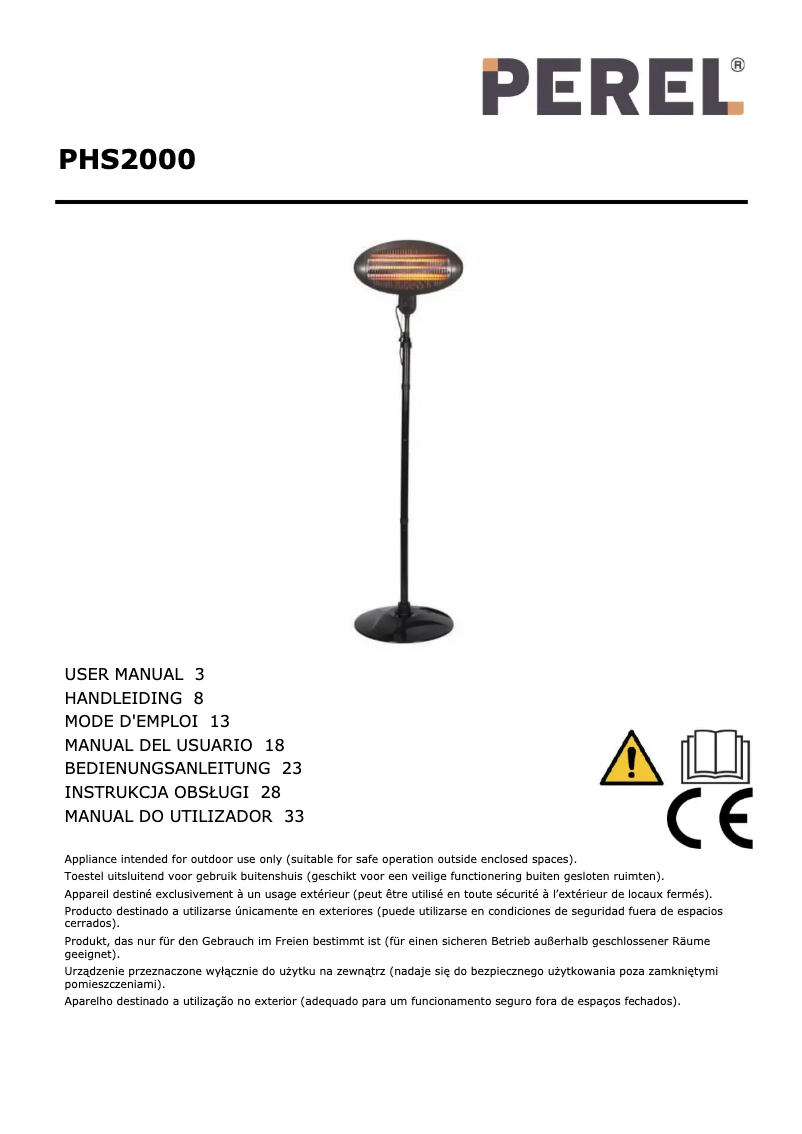 Página 1 del manual Manual de usuario Perel PHS2000
