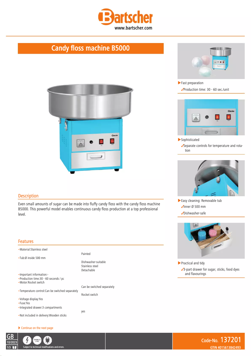 Imagen de la primera página del manual del dispositivo B5000