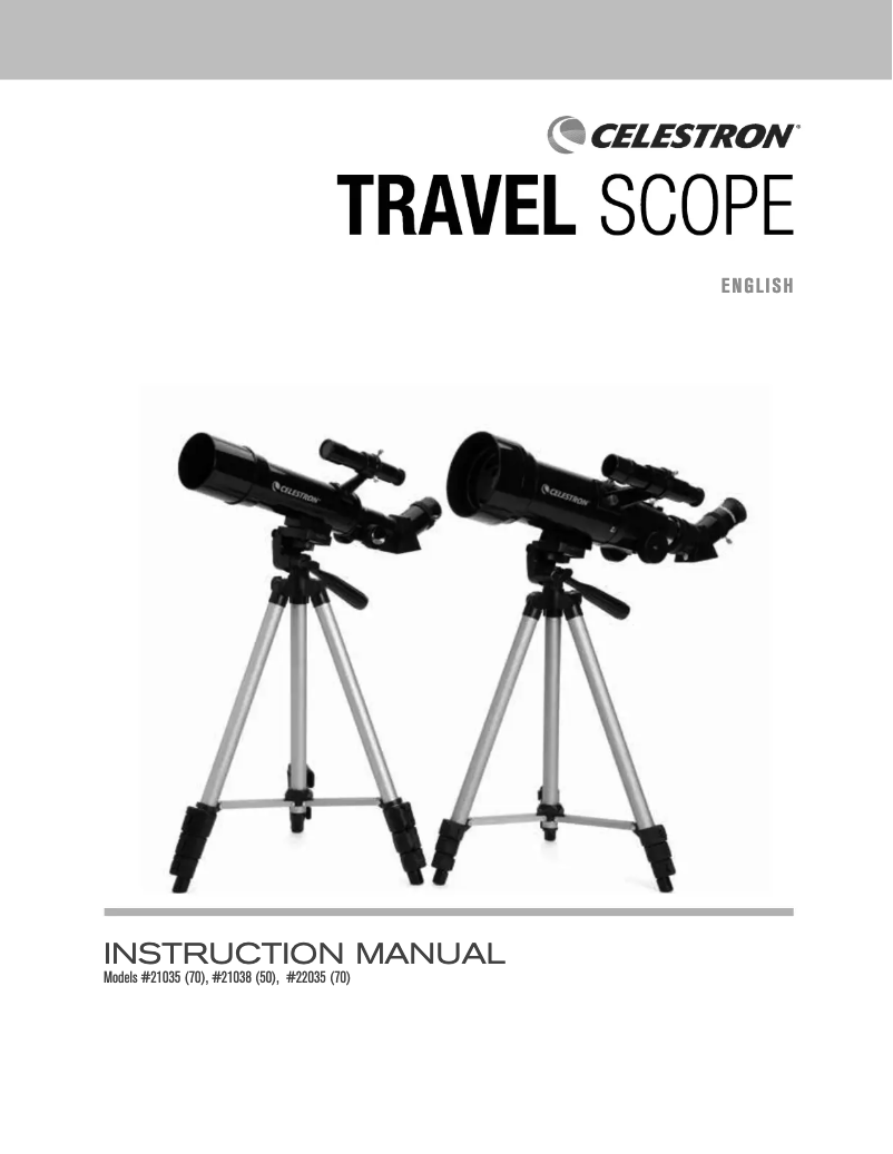 Image de la première page du manuel de l'appareil Travel Scope 22035