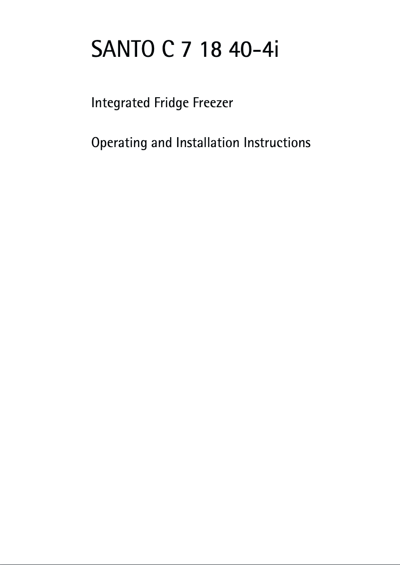 Page 1 de la notice Manuel utilisateur AEG SC71840-4i