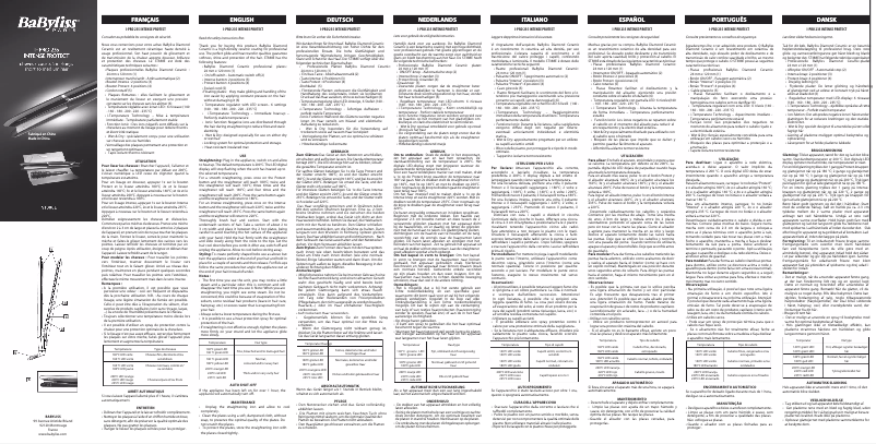 Página 1 del manual Manual de usuario BaByliss Diamon iPro 235 ST388E
