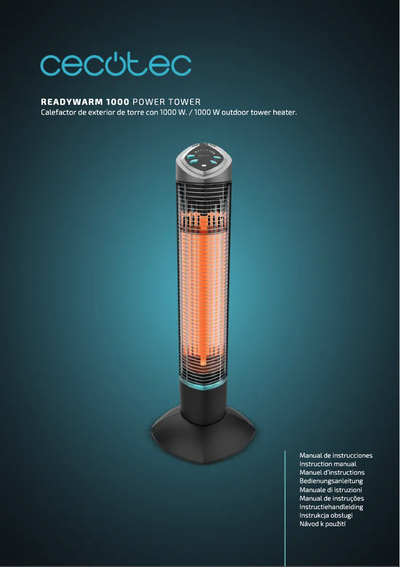 Image de la première page du manuel de l'appareil ReadyWarm 1000 Power Tower
