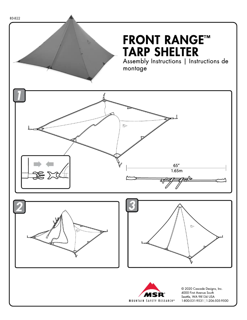 Image de la première page du manuel de l'appareil Front Range 4