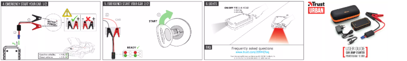 Image de la première page du manuel de l'appareil Urban Car Jump Starter Powerbank 10.000