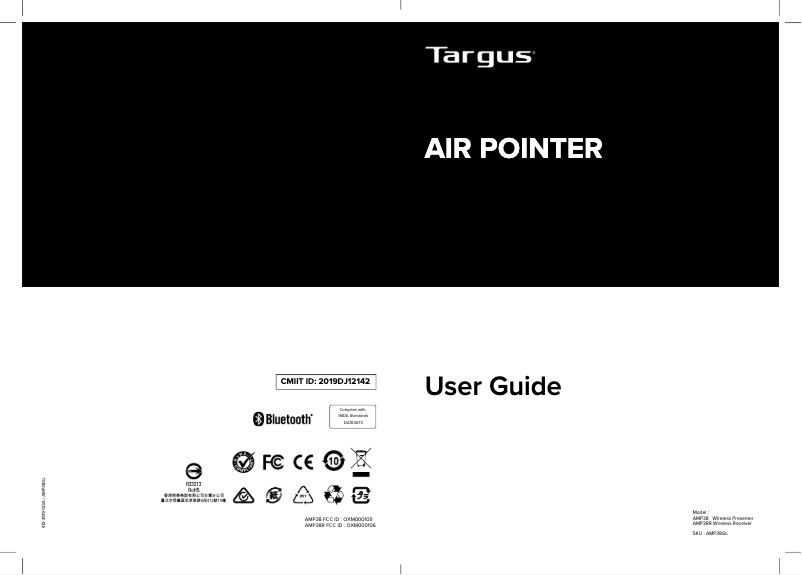 Image de la première page du manuel de l'appareil AMP38GL