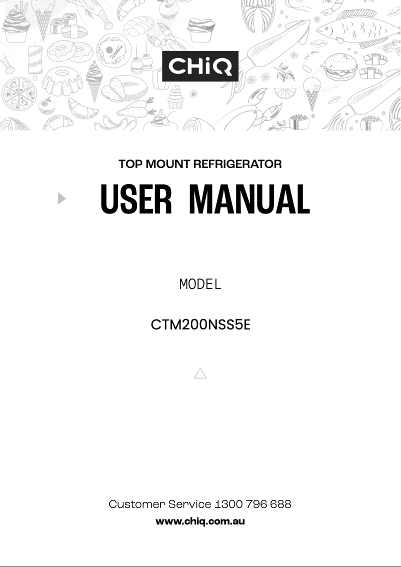 Image de la première page du manuel de l'appareil CTM200NSS5E