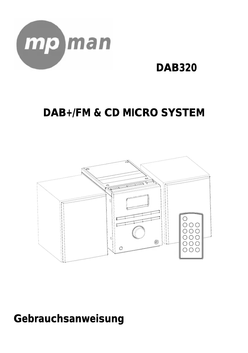 Image de la première page du manuel de l'appareil DAB320