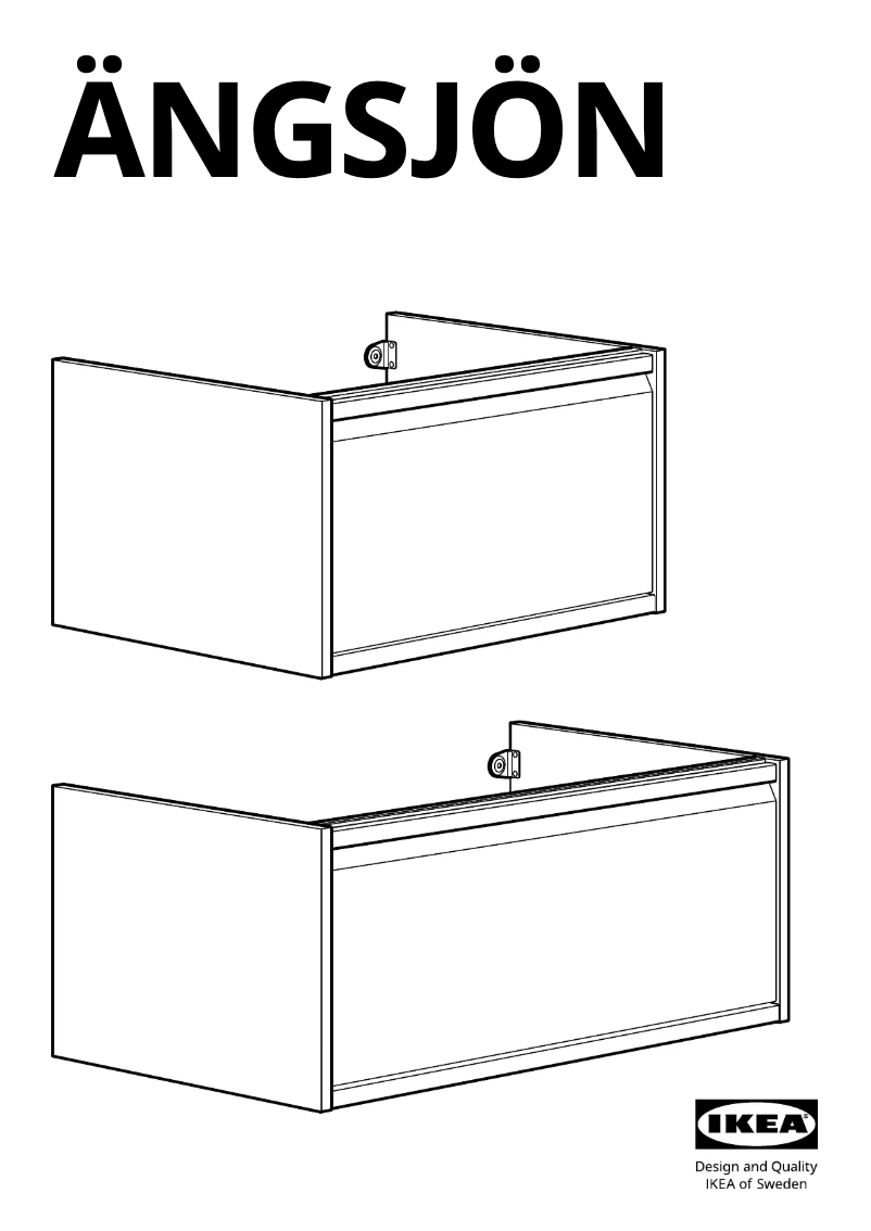 Page 1 de la notice Manuel utilisateur Ikea ÄNGSJÖN 805.353.76