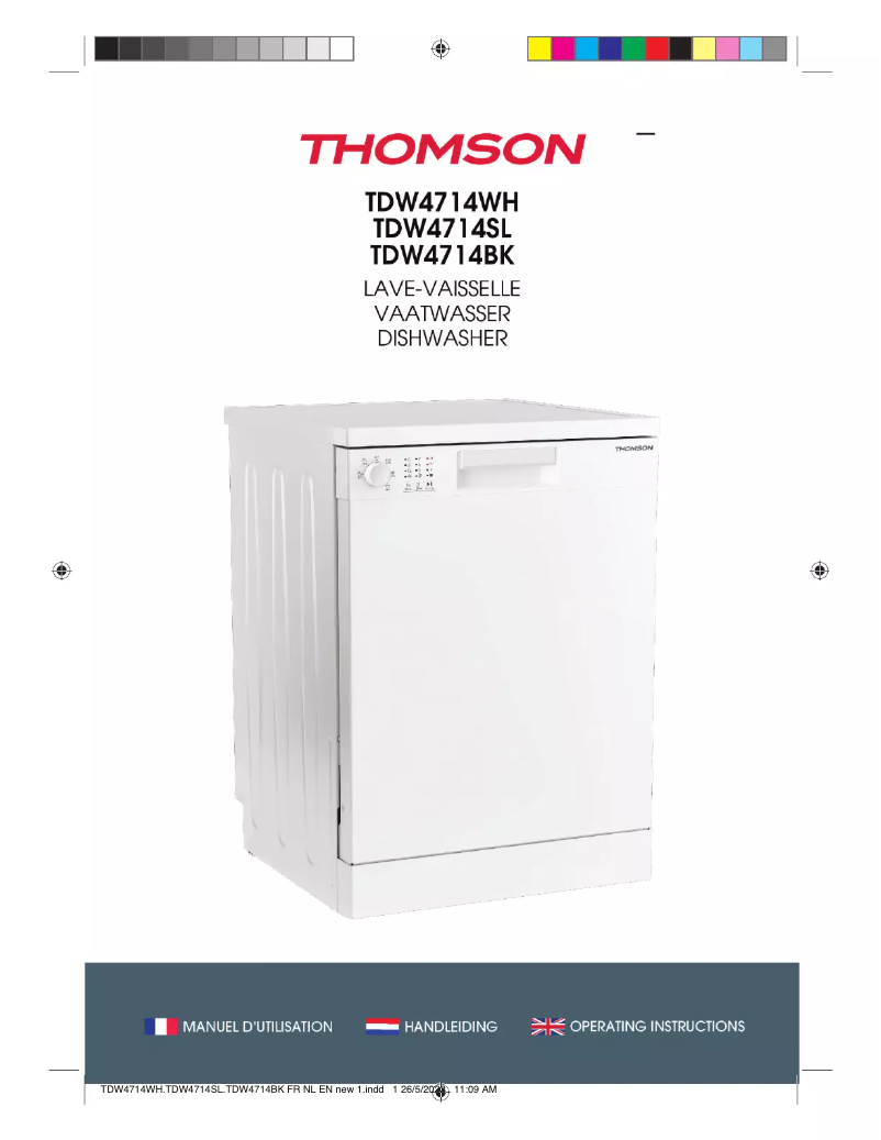 Page 1 de la notice Manuel utilisateur Thomson TDW4714SL
