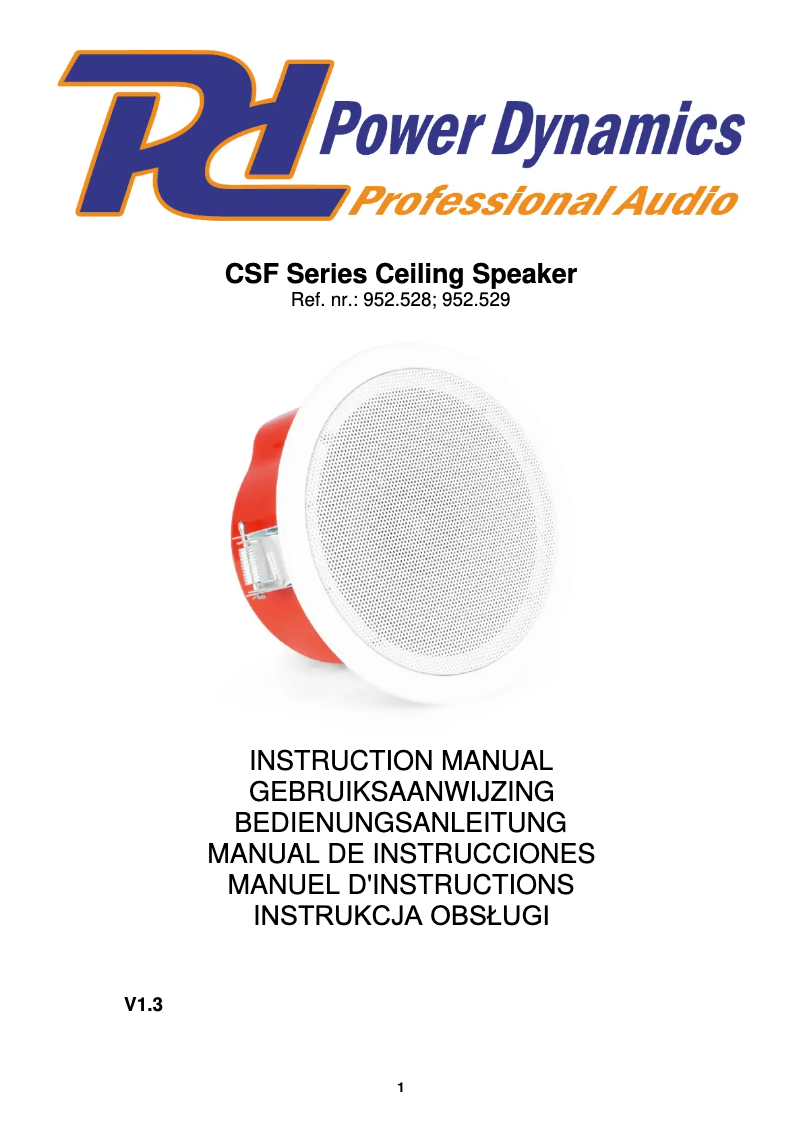 Image de la première page du manuel de l'appareil CSF5