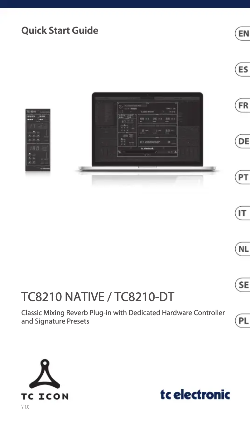 Page n°1 - Manuel utilisateur TC Electronic TC8210 Native