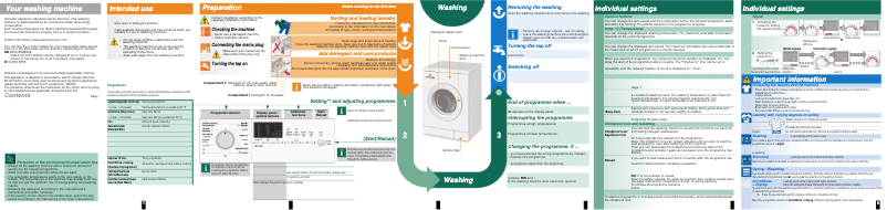 Page 1 de la notice Manuel d'utilisation et d'entretien Siemens WM14E47XEE