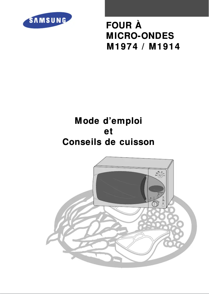 Page n°1 - Manuel utilisateur Samsung M1974