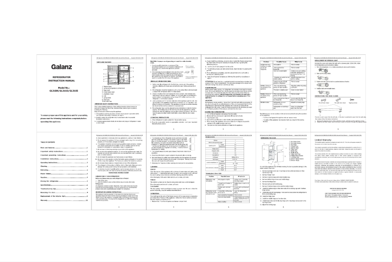 Image de la première page du manuel de l'appareil GL31S5