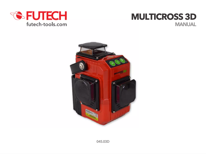 Image de la première page du manuel de l'appareil MC3D