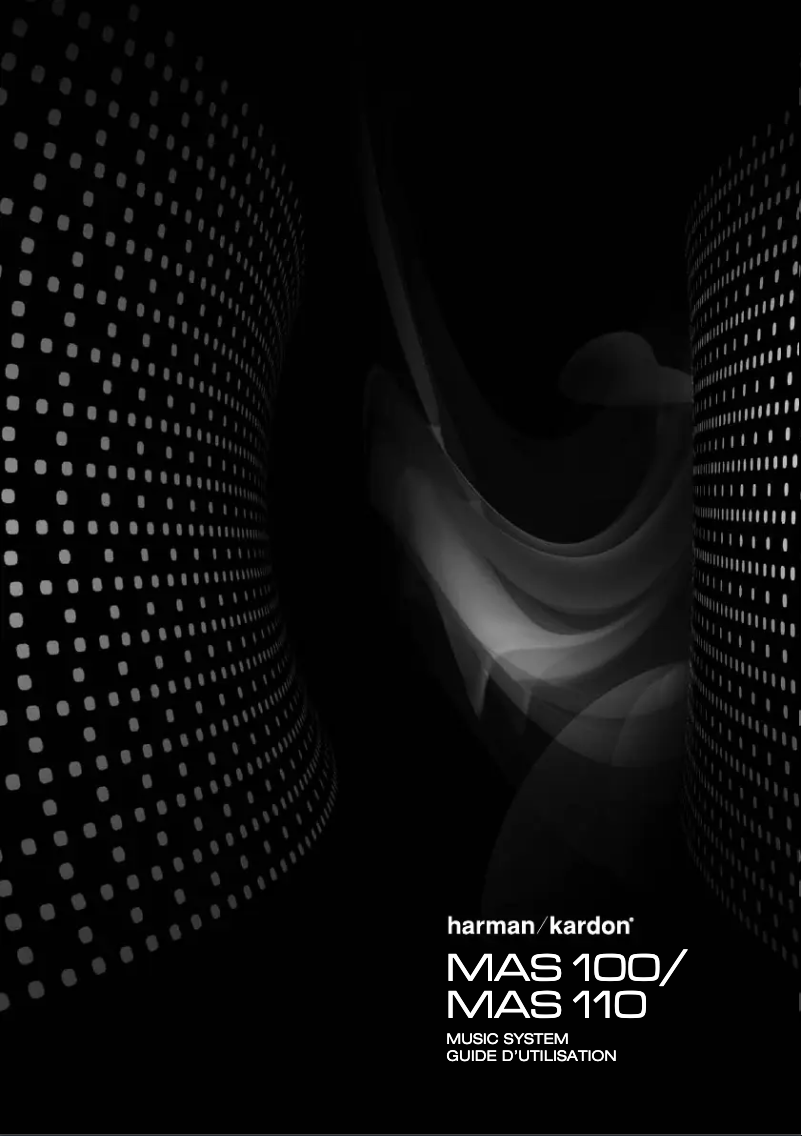 Page 1 de la notice Manuel utilisateur Harman Kardon MAS 100