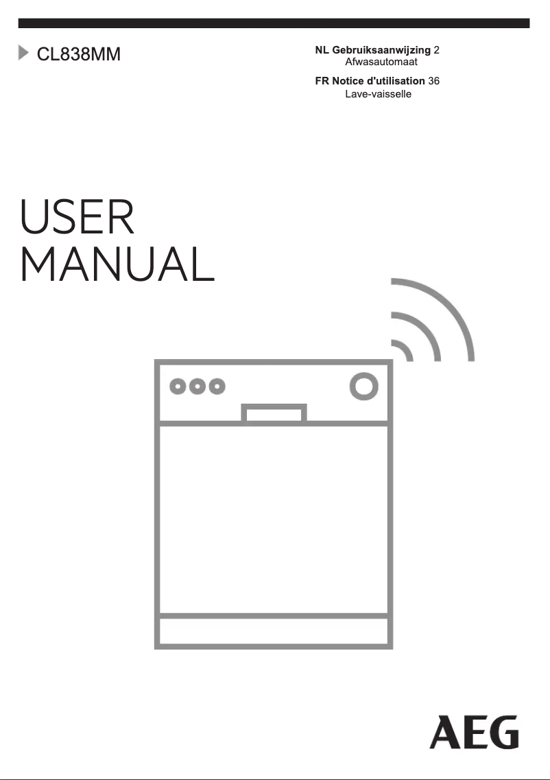Page n°1 - Manuel utilisateur AEG CL838MM