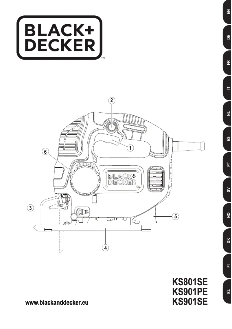 Page 1 de la notice Manuel utilisateur Black & Decker KS901SE