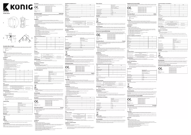 Image de la première page du manuel de l'appareil SAS-SA120