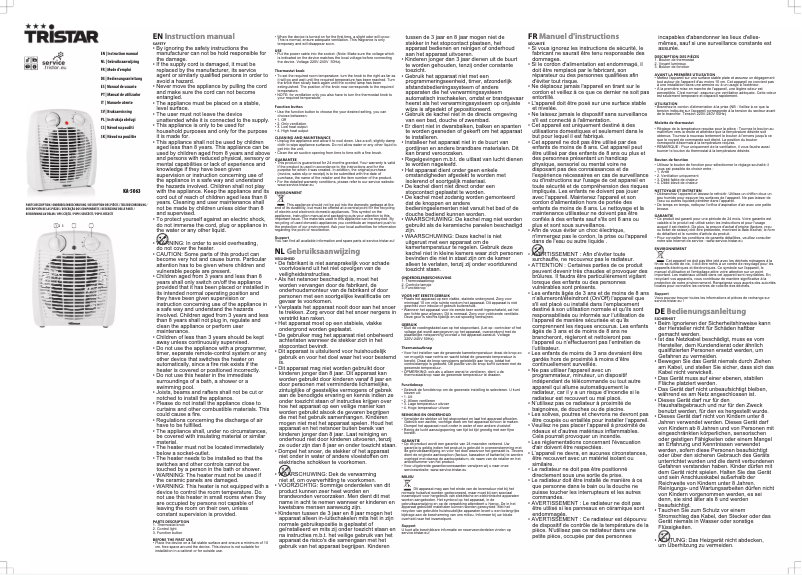 Imagen de la primera página del manual del dispositivo KA-5063