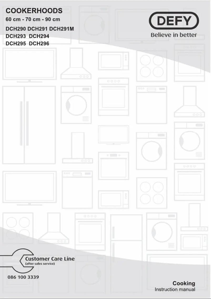 Page n°1 - Manuel utilisateur Defy DCH 296