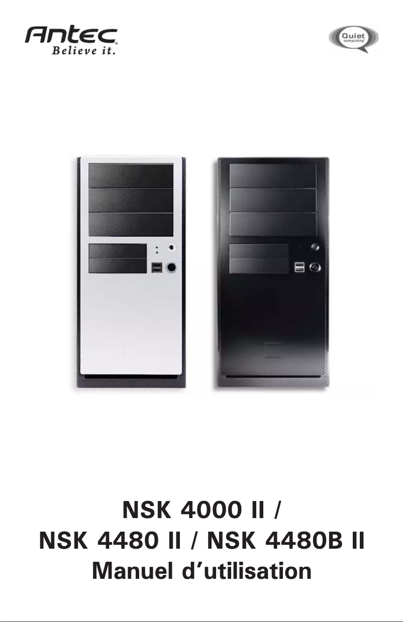Página 1 del manual Manual de usuario Antec NSK 4480BII