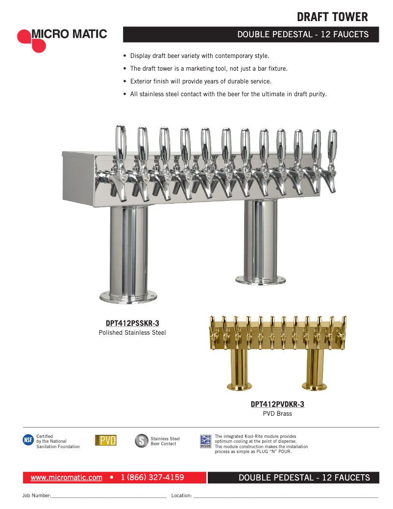 Page n°1 - Manuel utilisateur Micro Matic DPT412PSSKR-3