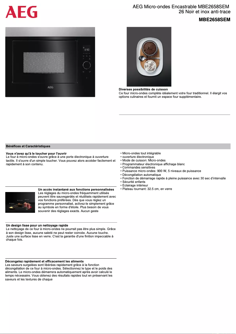 Imagen de la primera página del manual del dispositivo MBE2658SEM