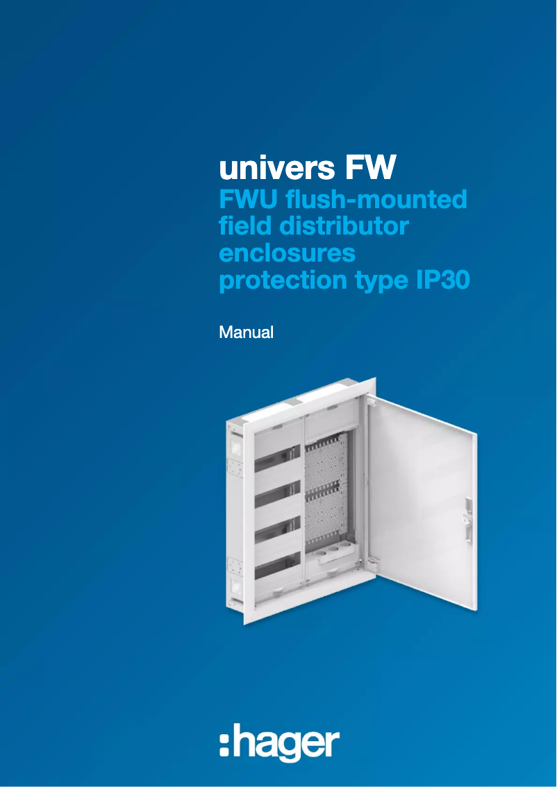 Page n°1 - Manuel utilisateur Hager FWU61D