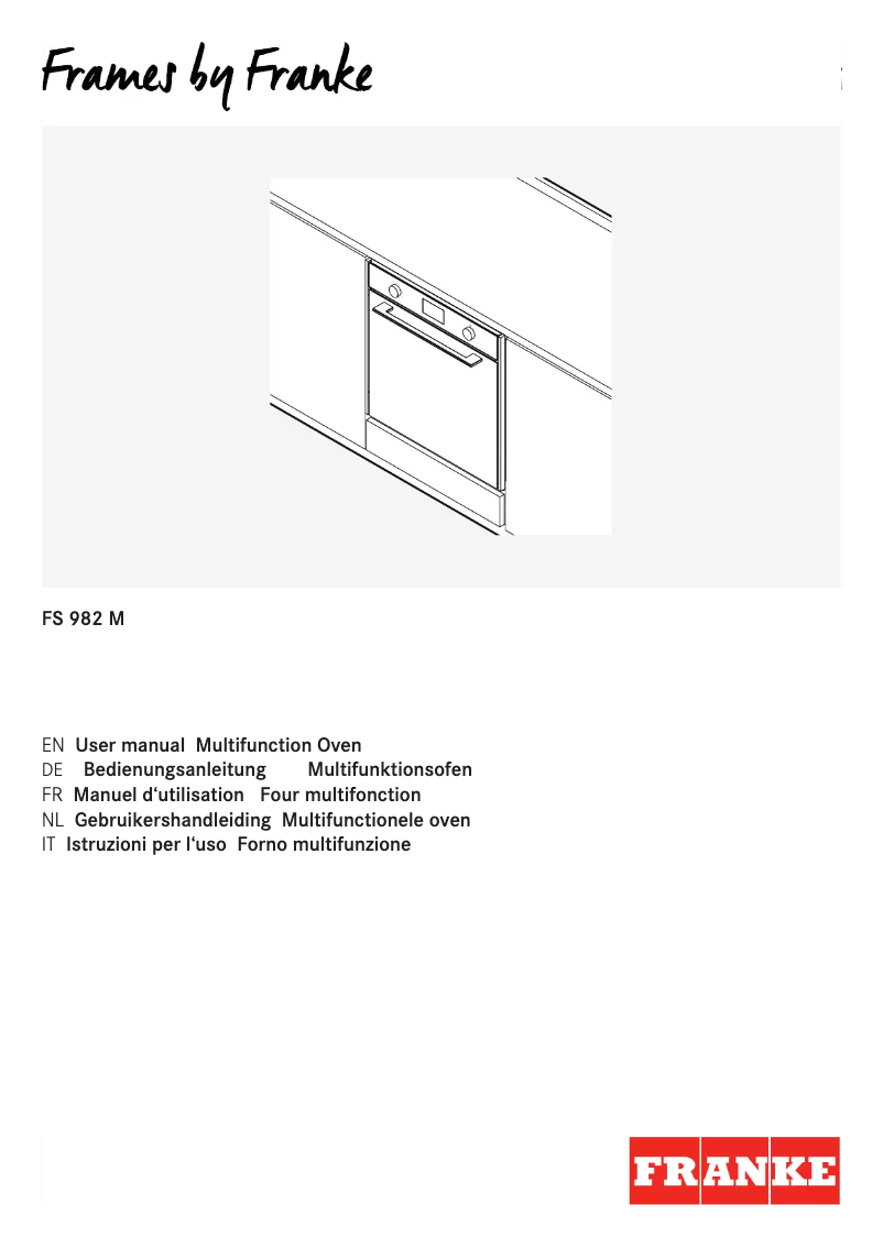 Page 1 de la notice Manuel utilisateur Franke FS 982 M