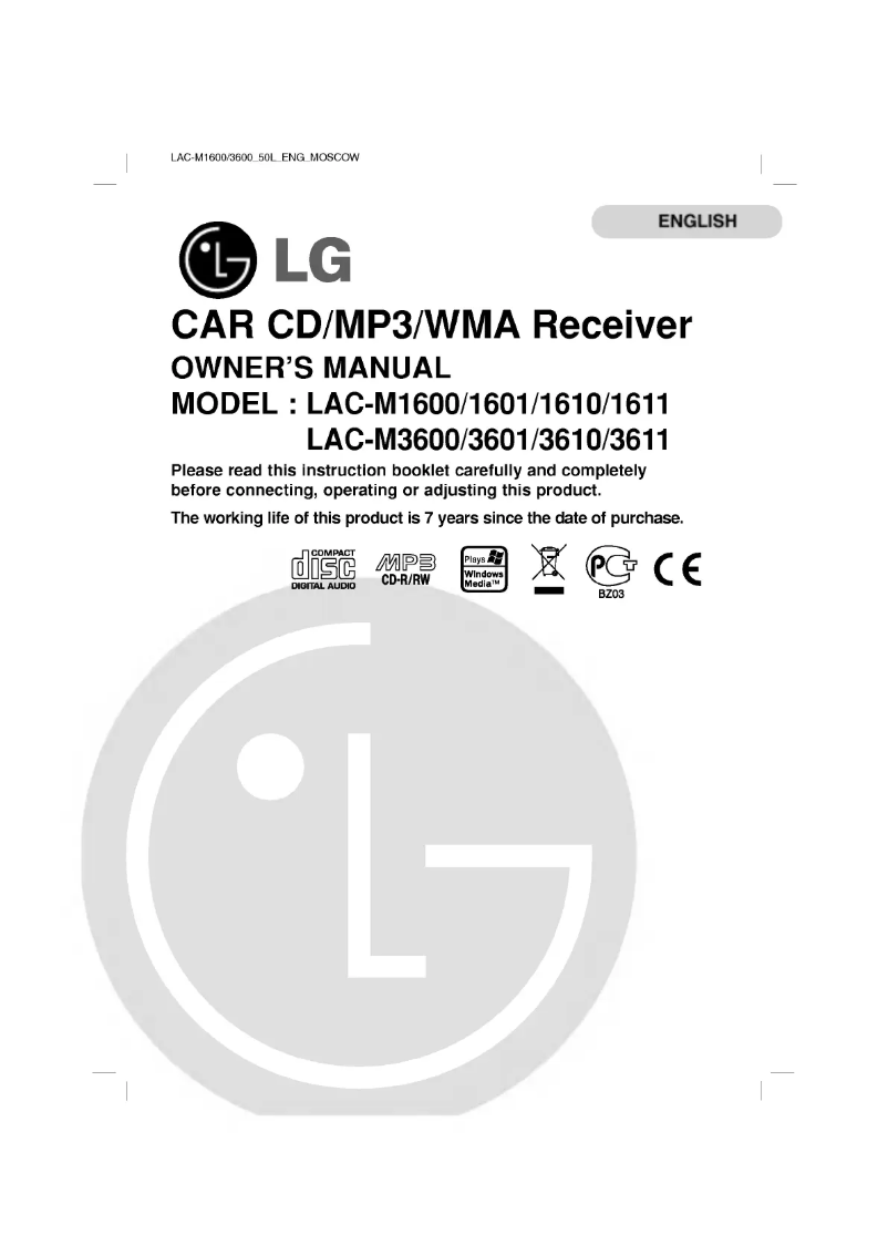 Página 1 del manual Manual de usuario LG LAC-M3611