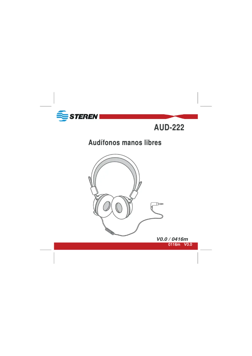 Page 1 de la notice Manuel utilisateur Steren AUD-222