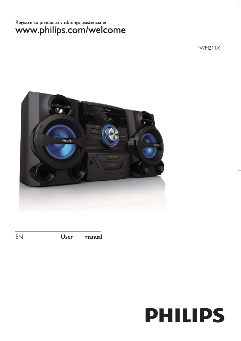 Page n°1 - Manuel utilisateur Philips FWM211X