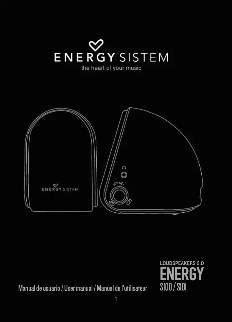 Imagen de la primera página del manual del dispositivo Energy S101